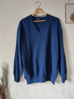 Męski niebieski sweter