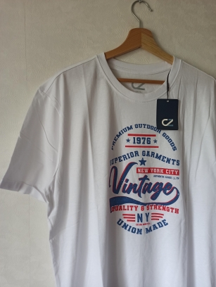 Bawełniany t-shirt męski XL