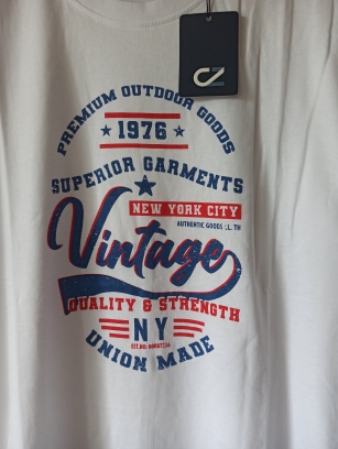Bawełniany t-shirt męski XL