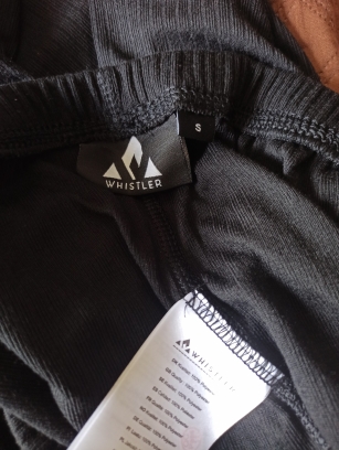 Czarne legginsy S Whistler