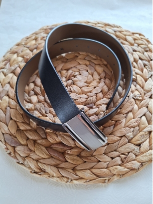 Pasek męski czarny Dressmann