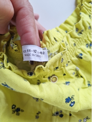 Żółta bluzka 152 Zara