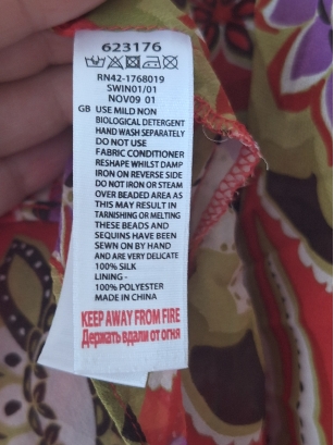 Jedwabna bluzka tunika Monsoon XL - XXL
