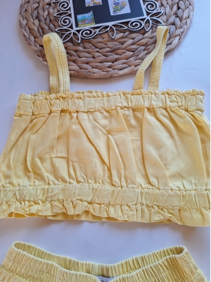 Żółty komplet 164 Zara