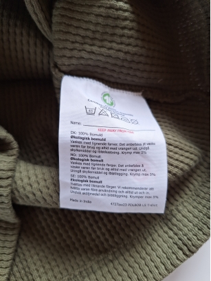Bluzka Pomp de lux zielona waffle