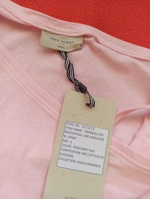 Jasnoróżowa top bez rękawów