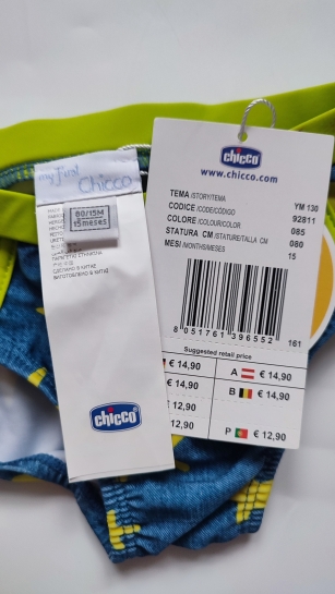 Majtki kąpielowe Chicco rekin