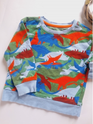 Bluza 92 - 98 bawełniana dinozaury