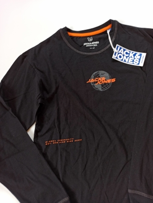 Longsleeve 152 Jack & Jones czarny