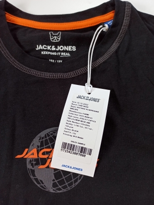 Longsleeve 152 Jack & Jones czarny